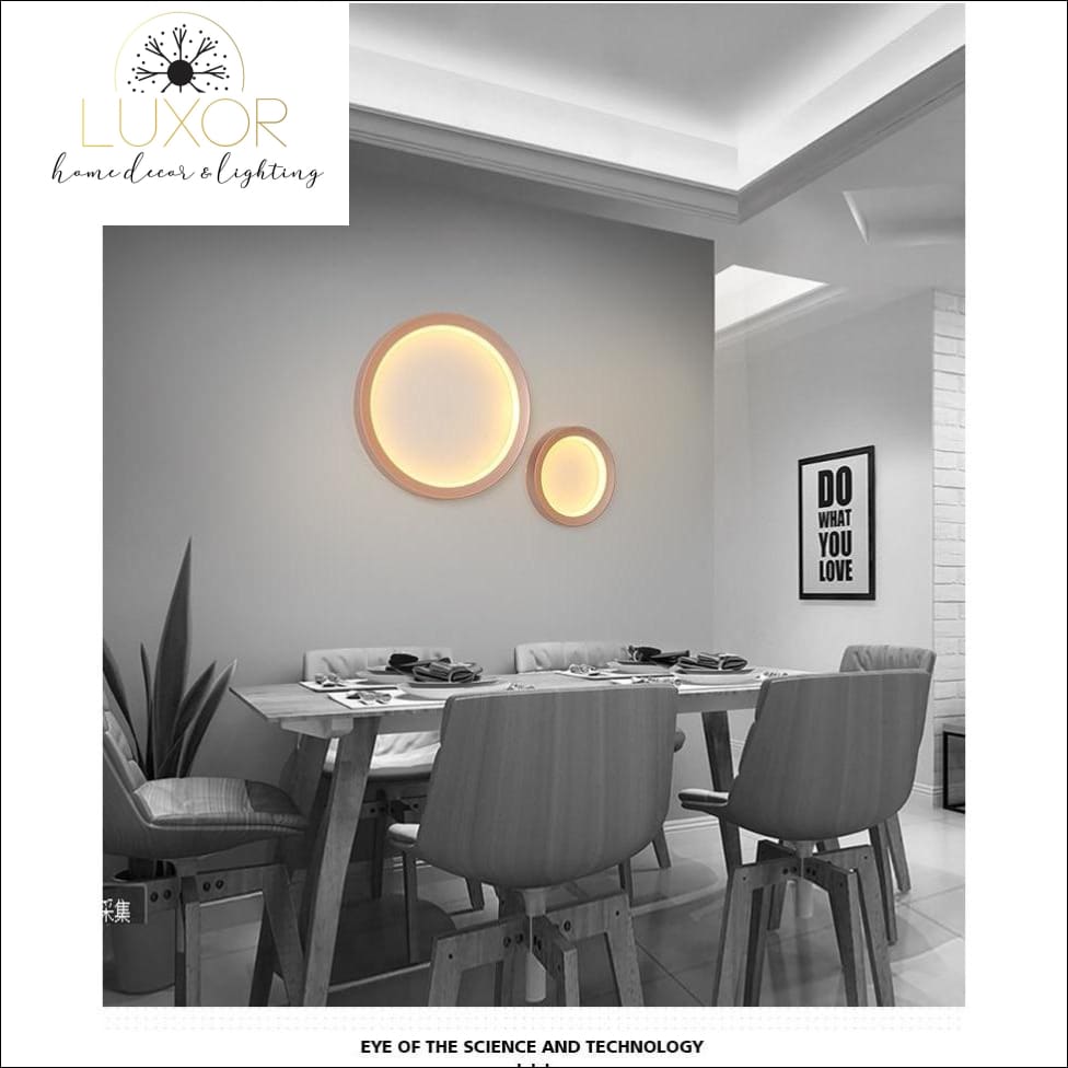 wall lighting Moon Circle LED Wall Light - Luxor Home Decor & Lighting