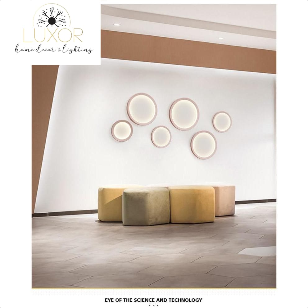 wall lighting Moon Circle LED Wall Light - Luxor Home Decor & Lighting
