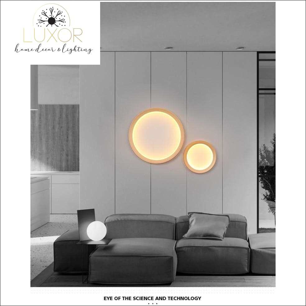 wall lighting Moon Circle LED Wall Light - Luxor Home Decor & Lighting