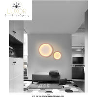 wall lighting Moon Circle LED Wall Light - Luxor Home Decor & Lighting