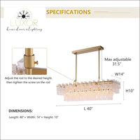 Moonsly Crystal Chandelier - Warm White - 3000k - Chandeliers