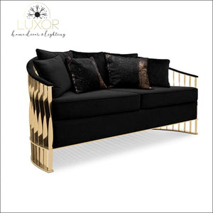 furniture Morgan Twist Velvet Chic Sofa - Luxor Home Decor & Lighting