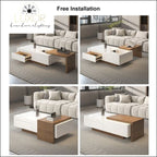 Mushini Industrial Coffee Table - coffee tables