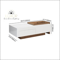 Mushini Industrial Coffee Table - coffee tables