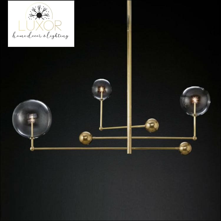 chandeliers Nabila Nordic Glass Round Chandelier - Luxor Home Decor & Lighting