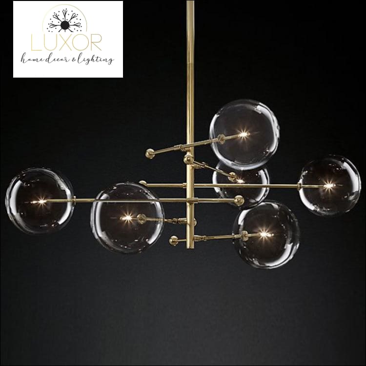 chandeliers Nabila Nordic Glass Round Chandelier - Luxor Home Decor & Lighting