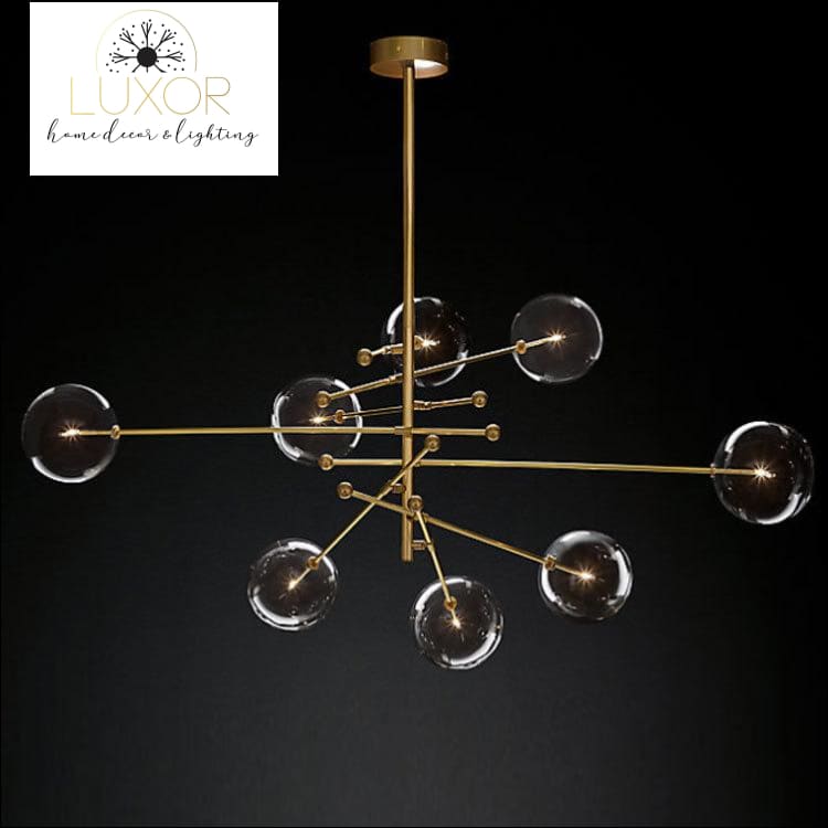 chandeliers Nabila Nordic Glass Round Chandelier - Luxor Home Decor & Lighting