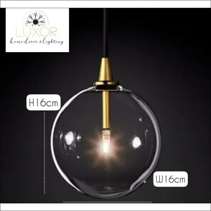 Nabila Nordic Glass Round Chandelier - chandeliers