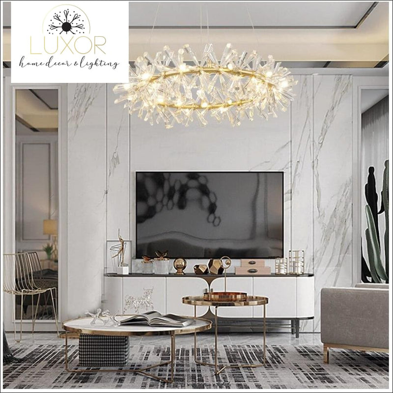 Natilus Crystal Chandelier - chandeliers