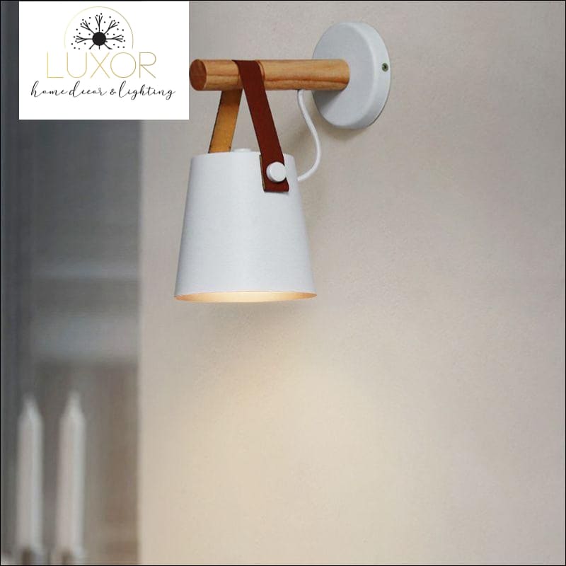 wall lighting Nordic LED Wall Lamp Modern Wood Hanging Sconce - Luxor Home Decor & Lighting