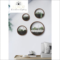 wall decor Nordic Round Plant Glass Wall Vase - Luxor Home Decor & Lighting