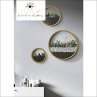 wall decor Nordic Round Plant Glass Wall Vase - Luxor Home Decor & Lighting