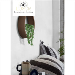 wall decor Nordic Round Plant Glass Wall Vase - Luxor Home Decor & Lighting