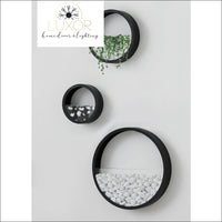 wall decor Nordic Round Plant Glass Wall Vase - Luxor Home Decor & Lighting