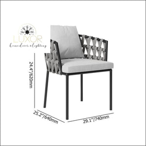Norvac 7 Pieces Modern Aluminum Outdoor Dining Set - Outdoor Seating