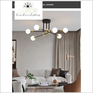 chandeliers Calligraphy Modern Chandelier - Luxor Home Decor & Lighting