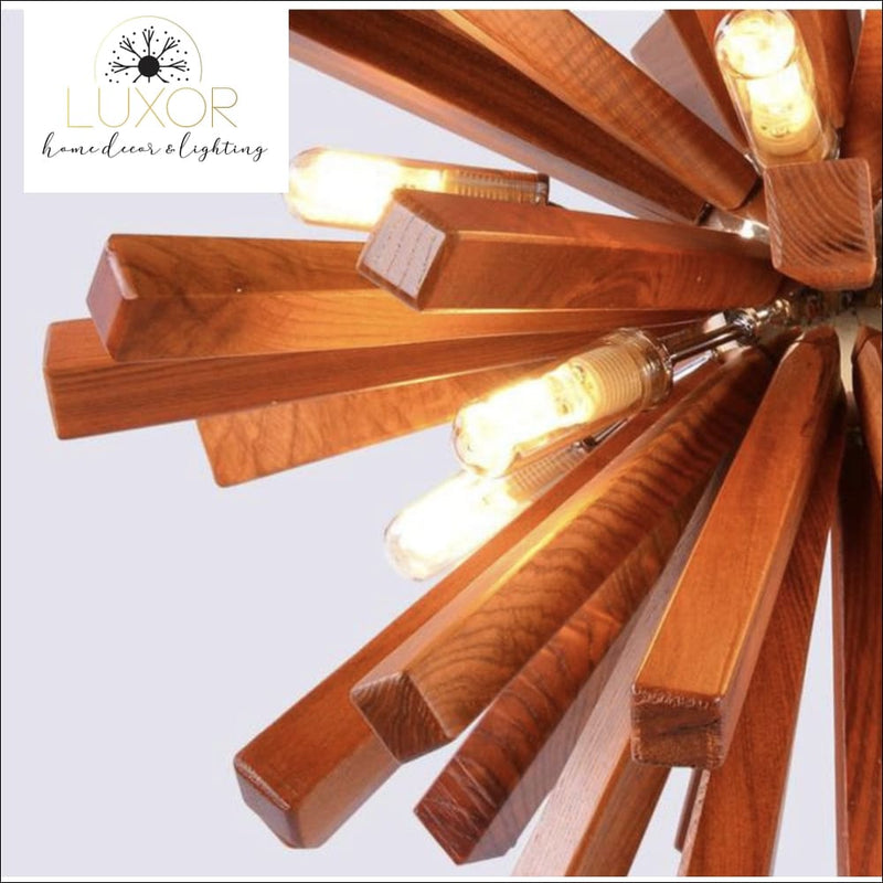 Chandeliers Nostalgic Wooden Chandelier - Luxor Home Decor & Lighting