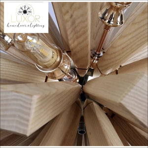 Chandeliers Nostalgic Wooden Chandelier - Luxor Home Decor & Lighting