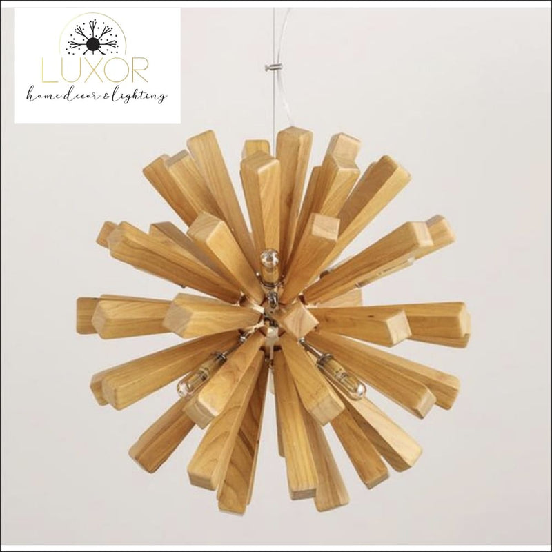 Chandeliers Nostalgic Wooden Chandelier - Luxor Home Decor & Lighting