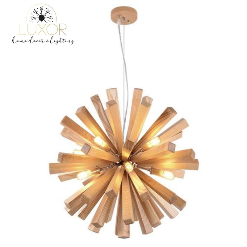 Chandeliers Nostalgic Wooden Chandelier - Luxor Home Decor & Lighting
