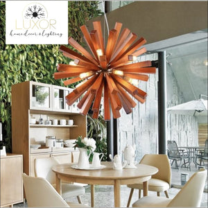 Chandeliers Nostalgic Wooden Chandelier - Luxor Home Decor & Lighting