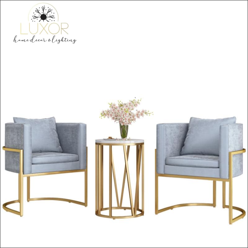 furniture Noza Velvet Accent Chair - Luxor Home Decor & Lighting
