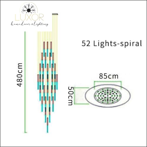 chandelier Obilina Luxury Spiral Crystal Chandelier - Luxor Home Decor & Lighting
