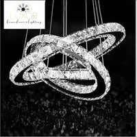 Chandeliers Oliviani Three Ring Crystal Chandelier - Luxor Home Decor & Lighting