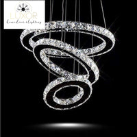 Chandeliers Oliviani Three Ring Crystal Chandelier - Luxor Home Decor & Lighting