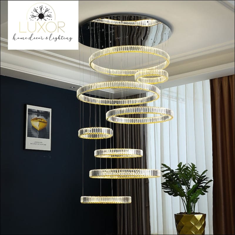 Opulent Glow Crystal Chandelier - chandeliers