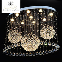 chandelier Ovalini Crystal Raindrop Chandelier - Luxor Home Decor & Lighting