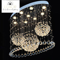 chandelier Ovalini Crystal Raindrop Chandelier - Luxor Home Decor & Lighting