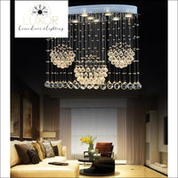 chandelier Ovalini Crystal Raindrop Chandelier - Luxor Home Decor & Lighting