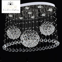 chandelier Ovalini Crystal Raindrop Chandelier - Luxor Home Decor & Lighting