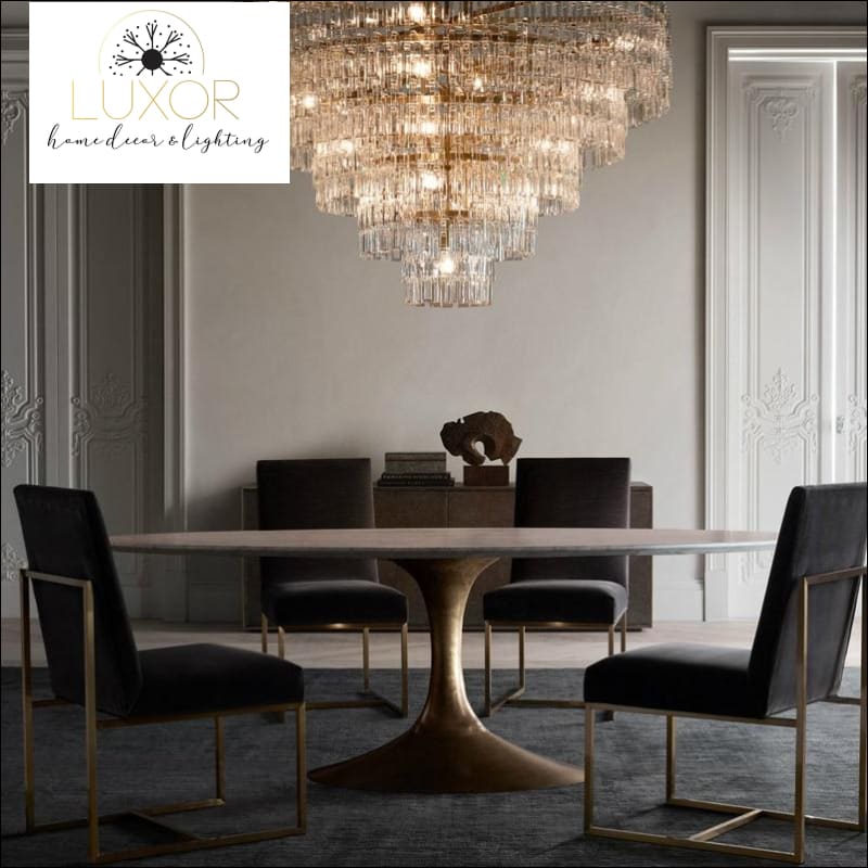 chandeliers Palatzi Crystal Round Chandelier - Luxor Home Decor & Lighting