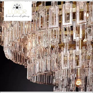 Palatzi Crystal Round Chandelier - chandeliers