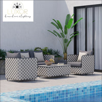 Palm Oasis Lux Patio Set - Outdoor Seating
