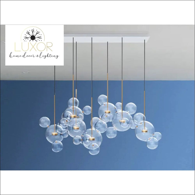 Palmina Glass Modern Pendant Light - chandeliers