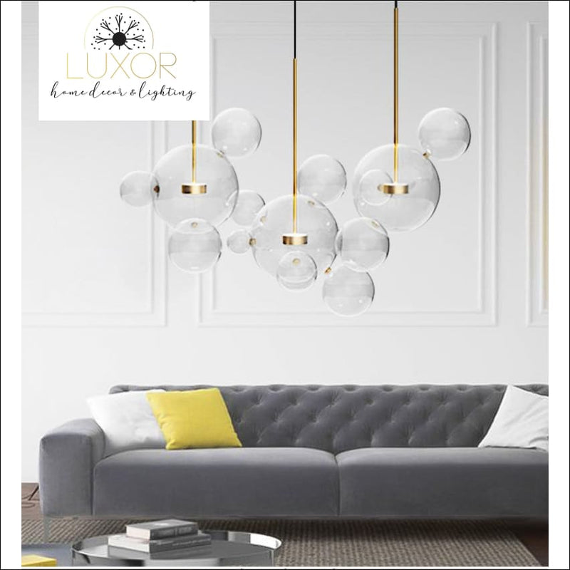 chandeliers Palmina Glass Modern Pendant Light - Luxor Home Decor & Lighting