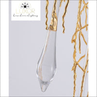 Partoness Gold Branch Crystal Chandelier - chandeliers