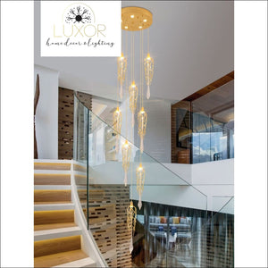 Partoness Gold Branch Crystal Chandelier - chandeliers