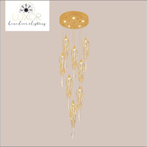 Partoness Gold Branch Crystal Chandelier - chandeliers