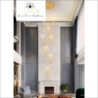 Partoness Gold Branch Crystal Chandelier - chandeliers