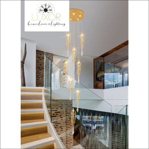 Partoness Gold Branch Crystal Chandelier - chandeliers