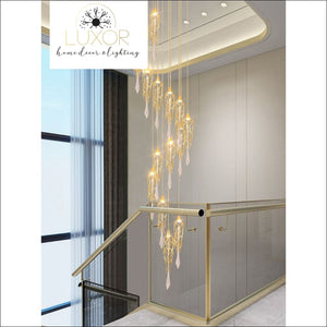 Partoness Gold Branch Crystal Chandelier - chandeliers