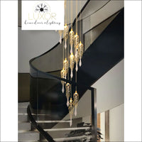 Partoness Gold Branch Crystal Chandelier - chandeliers