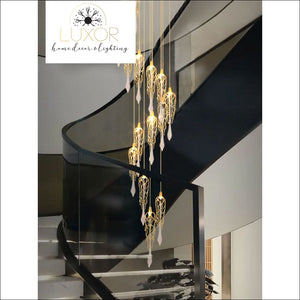 Partoness Gold Branch Crystal Chandelier - chandeliers