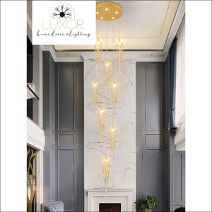 Partoness Gold Branch Crystal Chandelier - chandeliers