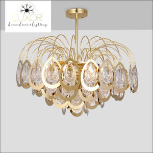 chandeliers Peacock Glass Chandelier - Luxor Home Decor & Lighting