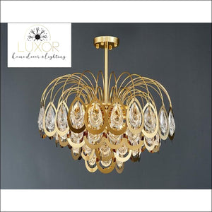 chandeliers Peacock Glass Chandelier - Luxor Home Decor & Lighting